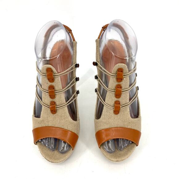 Diesel: canvas and leather heels (37) - Picture 4 of 8